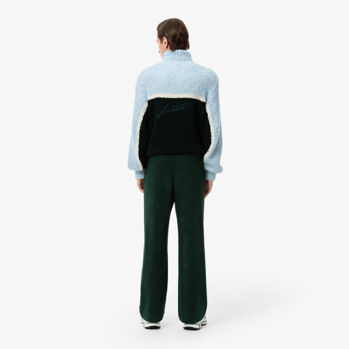 мужские хлопковые спортивные брюки  оверсайз от бренда lacoste вид слева
