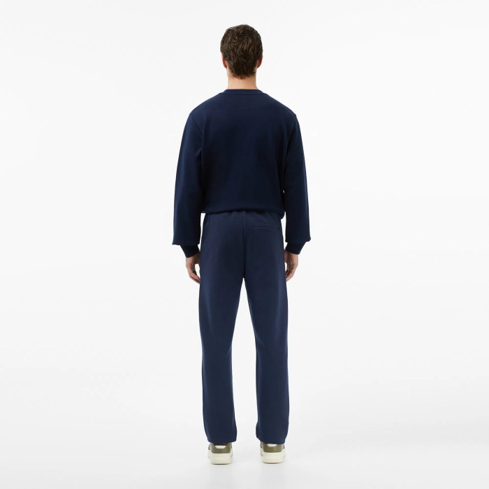 мужские хлопковые спортивные брюки  стандартного кроя от бренда lacoste вид слева