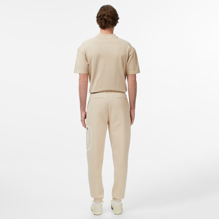 мужские хлопковые спортивные брюки  от бренда lacoste вид слева