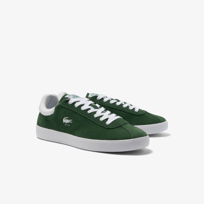 мужские кеды  baseshot 223 1 sma от бренда lacoste вид слева
