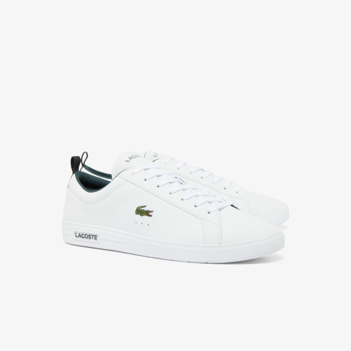мужские кеды  court base 224 1 sma от бренда lacoste вид слева