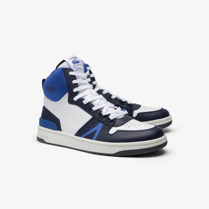 мужские кеды  l001 mid 124 1 sma от бренда lacoste вид слева