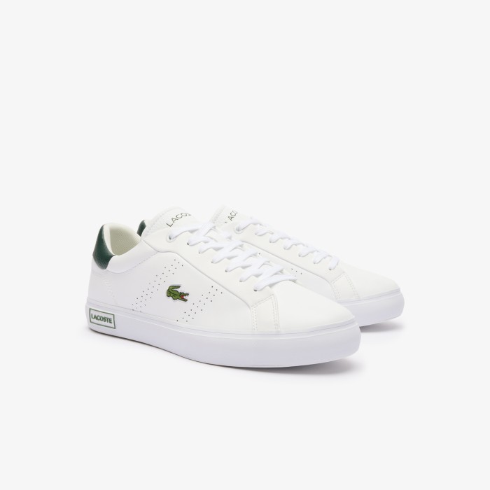 мужские кеды  powercourt 2.0 124 3 sma от бренда lacoste вид слева