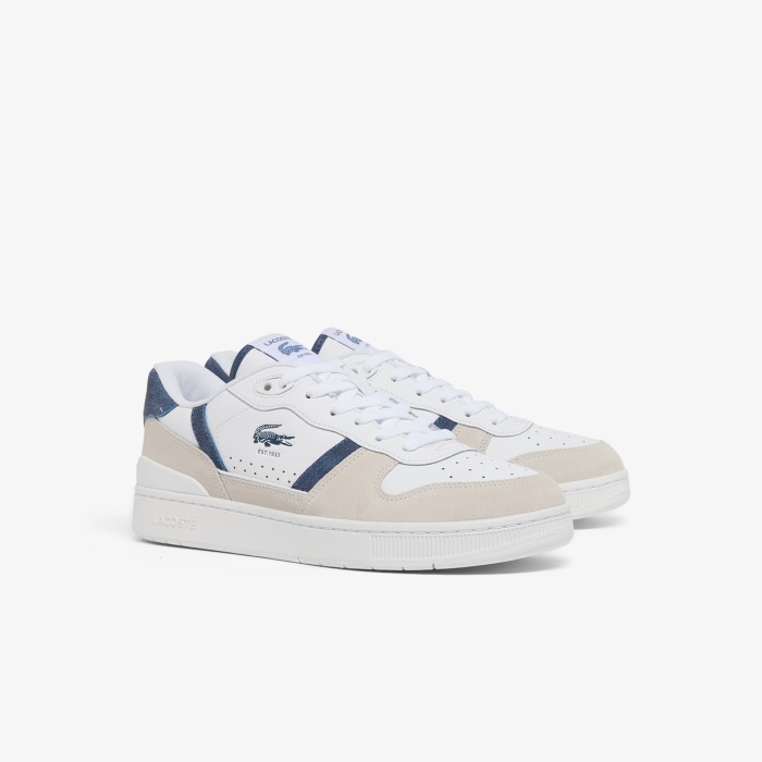 мужские кеды  t-clip set 126 5 sma от бренда lacoste вид слева
