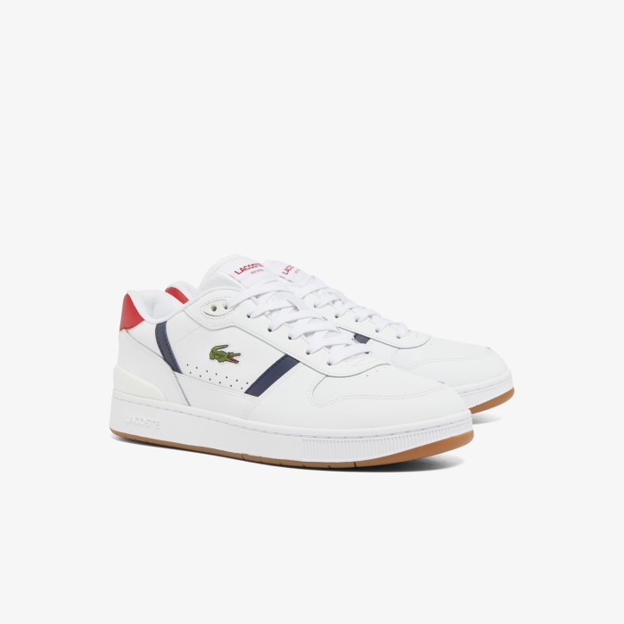 мужские кеды  t-clip set 224 8 sma от бренда lacoste вид слева