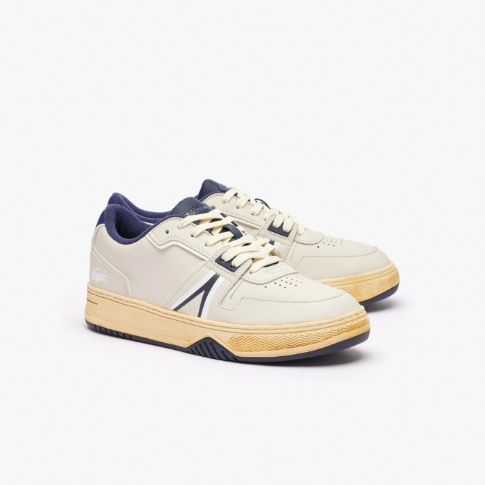 мужские кроссовки  l001 от бренда lacoste вид слева