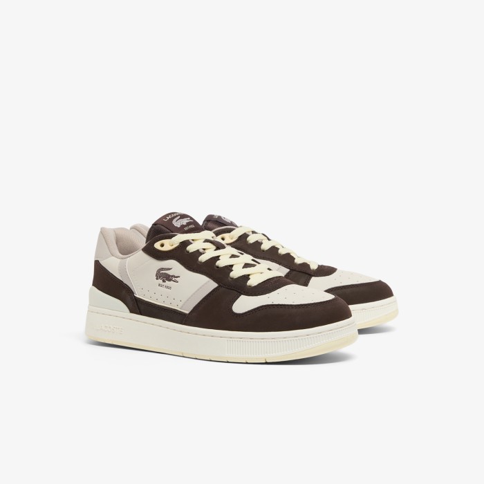 мужские кроссовки  t-clip set 126 3 sma от бренда lacoste вид слева