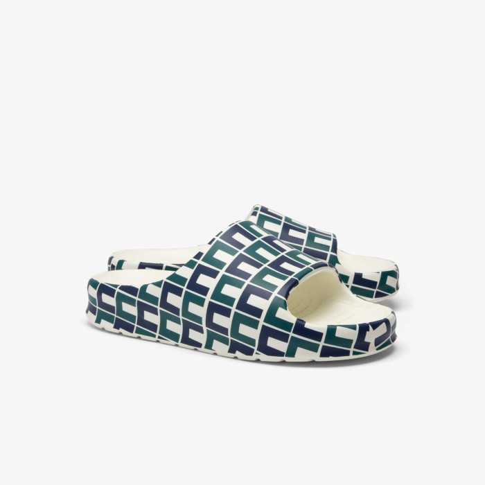 мужские пантолеты  serve slide от бренда lacoste вид слева