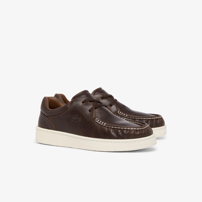 мужские полуботинки claylow от бренда lacoste вид слева