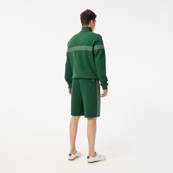 мужские шорты  из эластичного хлопка от бренда lacoste вид слева