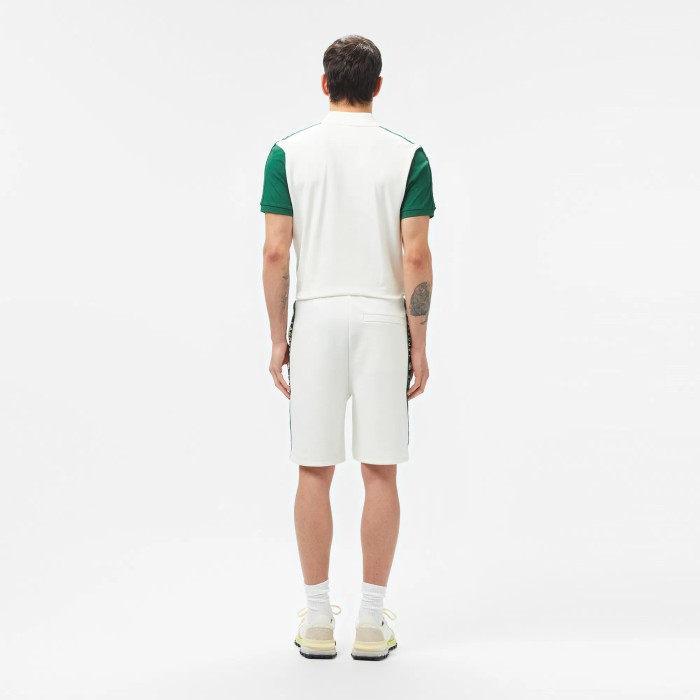 мужские шорты  из эластичного хлопка от бренда lacoste вид слева