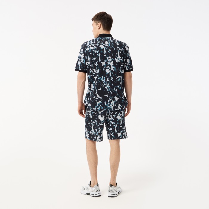 мужские шорты  из хлопка от бренда lacoste вид слева