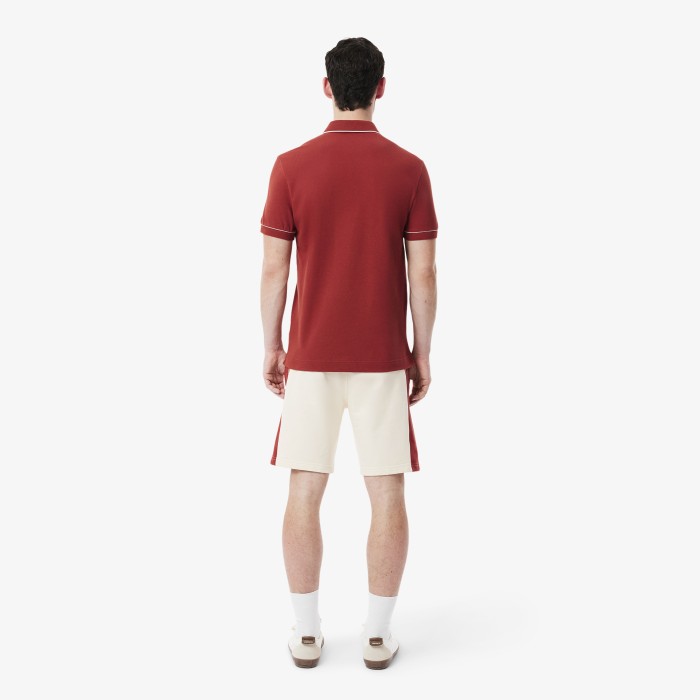 мужские шорты  из хлопка от бренда lacoste вид слева