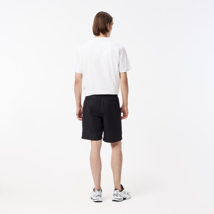 мужские шорты  из смеси хлопка и льна от бренда lacoste вид слева