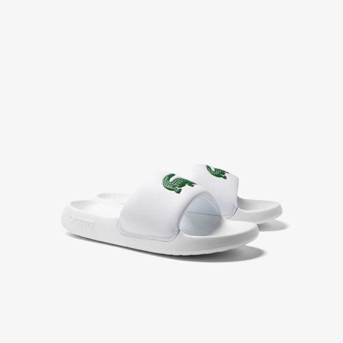 мужские сланцы serve slide 1.0 от бренда lacoste вид слева