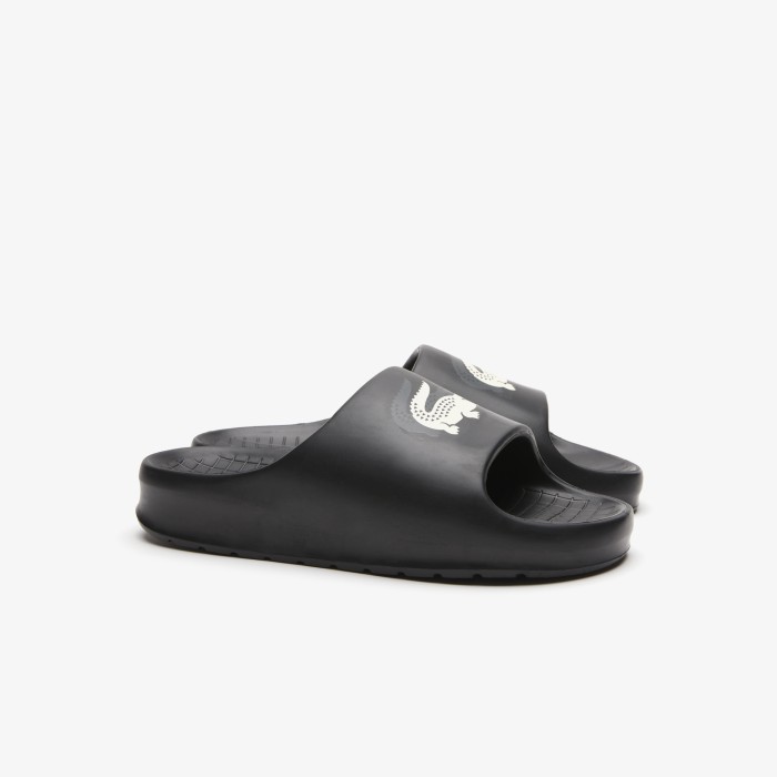 мужские сланцы  serve slide 2.0 от бренда lacoste вид слева