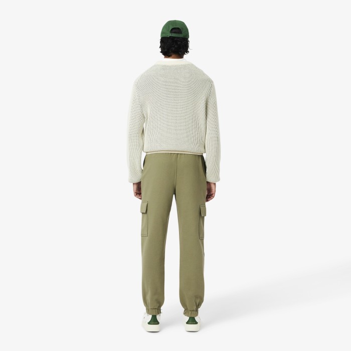 мужские спортивные брюки  из органического хлопка от бренда lacoste вид слева