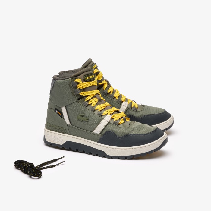 мужские зимние ботинки  t-clip wntr mid 223 1 sma от бренда lacoste вид слева