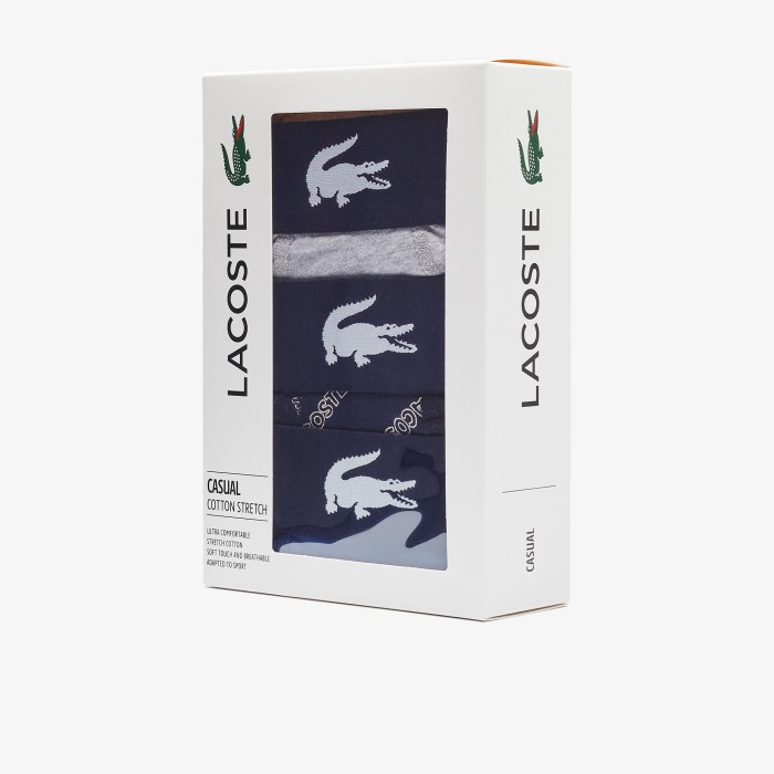 мужское нижнее белье  3 шт. от бренда lacoste вид слева