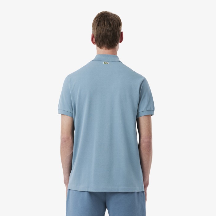 мужское поло  из органического хлопка от бренда lacoste вид слева