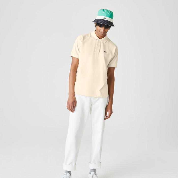 мужское поло  l1212 классического кроя от бренда lacoste вид слева