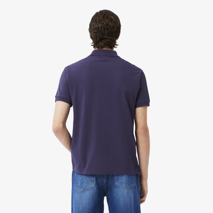 мужское поло  l1212 классического кроя от бренда lacoste вид слева