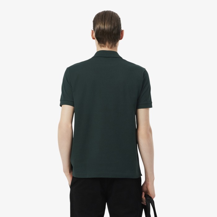 мужское поло  l1212 классического кроя от бренда lacoste вид слева