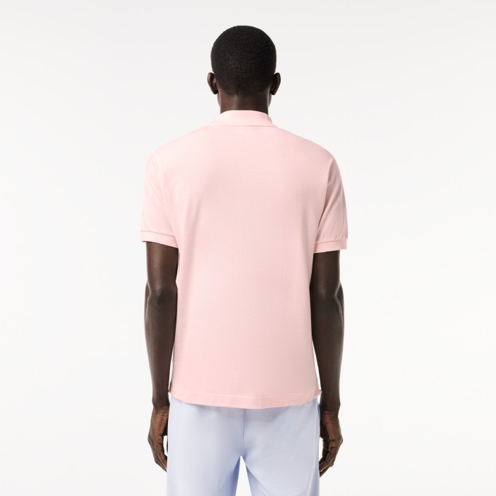 мужское поло  l1212 классического кроя от бренда lacoste вид слева
