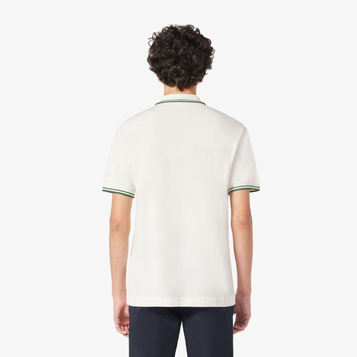 мужское поло  original l.12.12 из органического хлопка от бренда lacoste вид слева