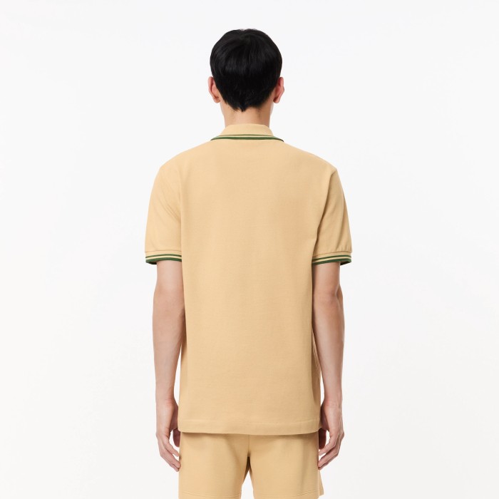 мужское поло  original l.12.12 из органического хлопка от бренда lacoste вид слева