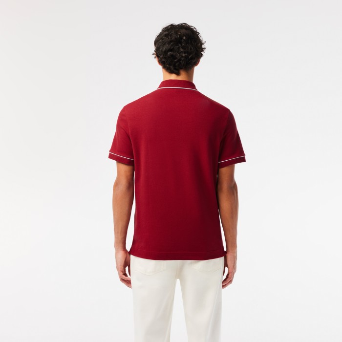 мужское поло  smart paris из органического хлопка от бренда lacoste вид слева