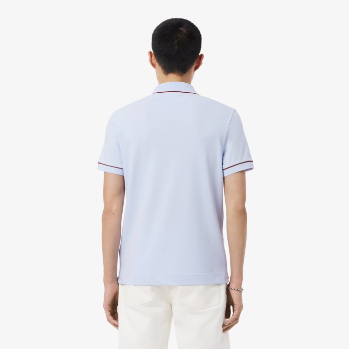 мужское поло  smart paris из органического хлопка от бренда lacoste вид слева