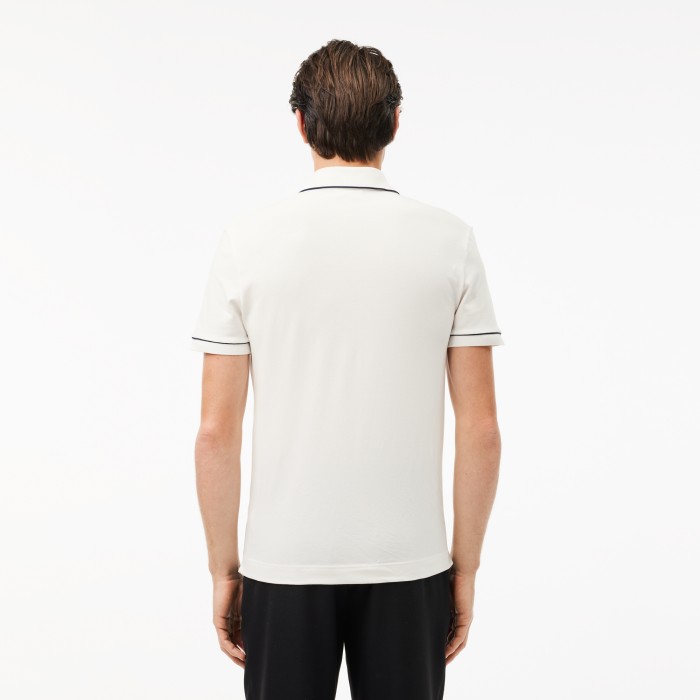 мужское поло  smart paris из органического хлопка от бренда lacoste вид слева