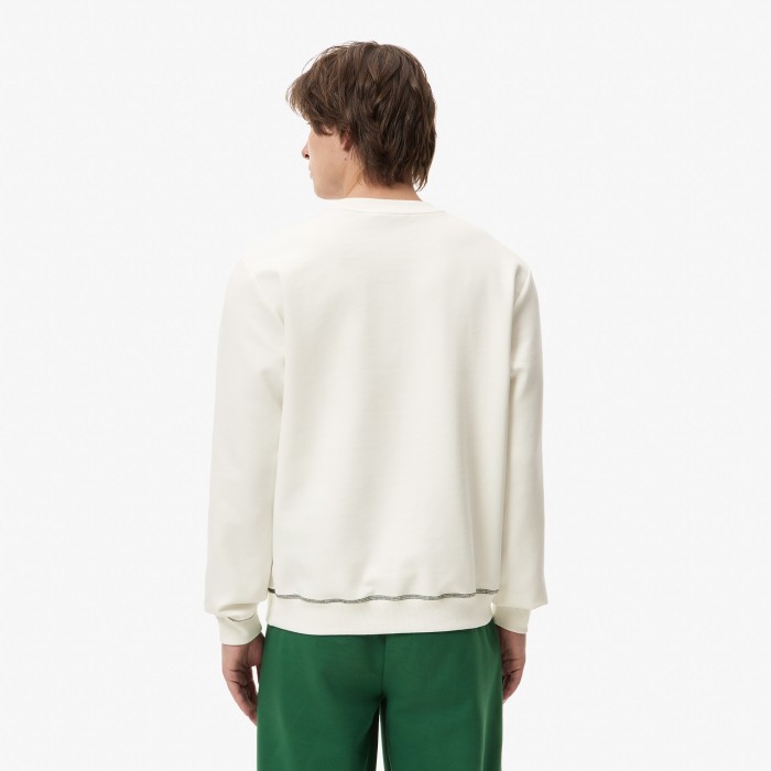 мужской хлопковый свитшот  стандартного кроя от бренда lacoste вид слева