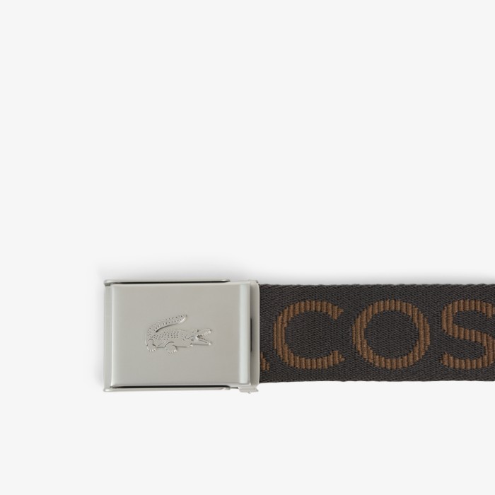 мужской ремень casual 40mm от бренда lacoste вид слева