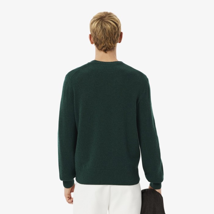 мужской шерстяной свитер  от бренда lacoste вид слева