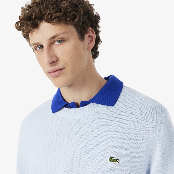 мужской свитер  от бренда lacoste вид слева