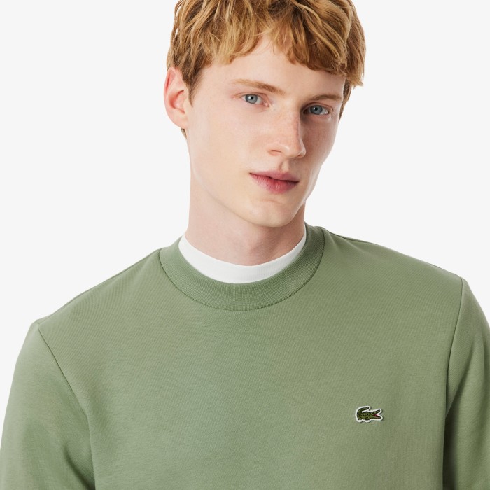 мужской свитшот  с флисом от бренда lacoste вид слева