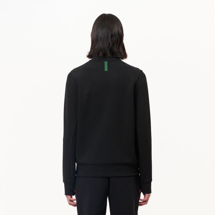 мужской свитшот  с круглым вырезом с карманом-кенгуру от бренда lacoste вид слева