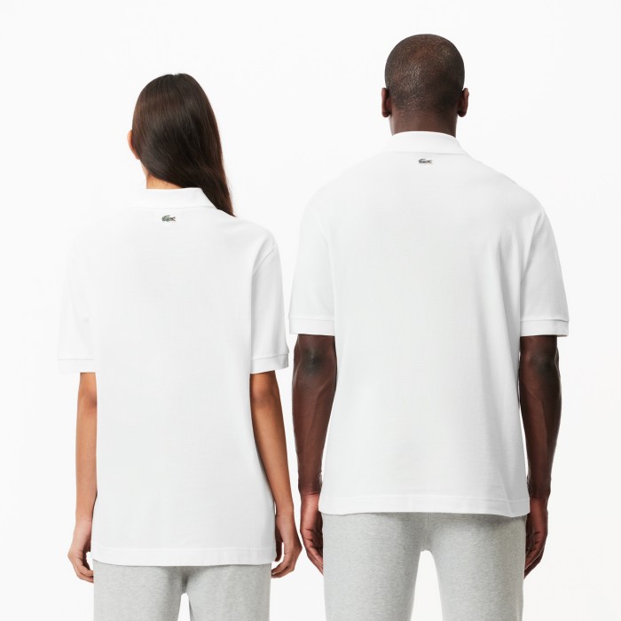 поло  l.12.12 свободного кроя унисекс от бренда lacoste вид слева