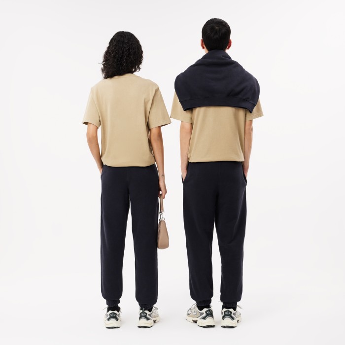 спортивные хлопковые брюки  унисекс от бренда lacoste вид слева