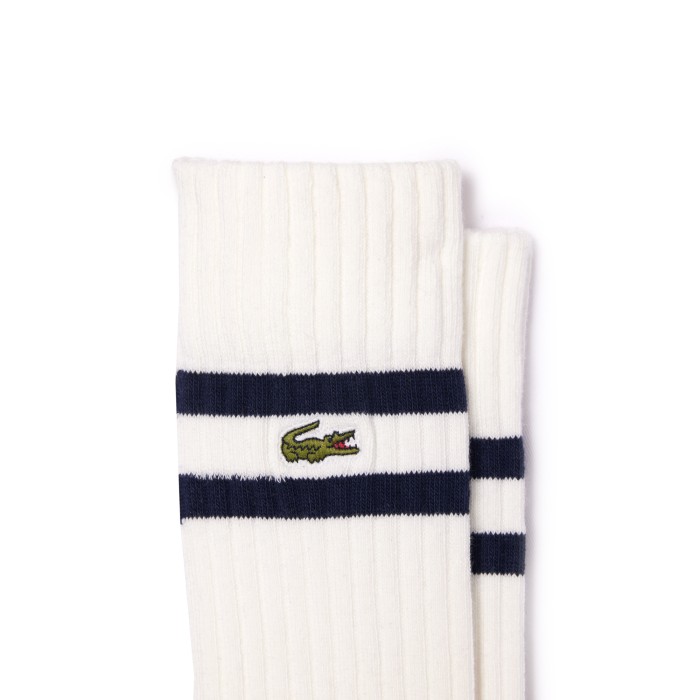 высокие хлопковые носки  terry sole унисекс от бренда lacoste вид слева