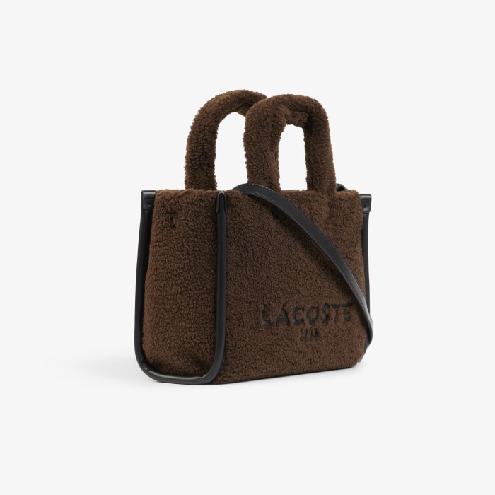 женская большая сумка-тоут  heritage от бренда lacoste вид слева