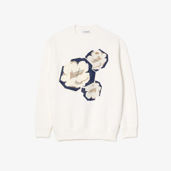 женская флисовая толстовка  floral2 из франции вид сбоку