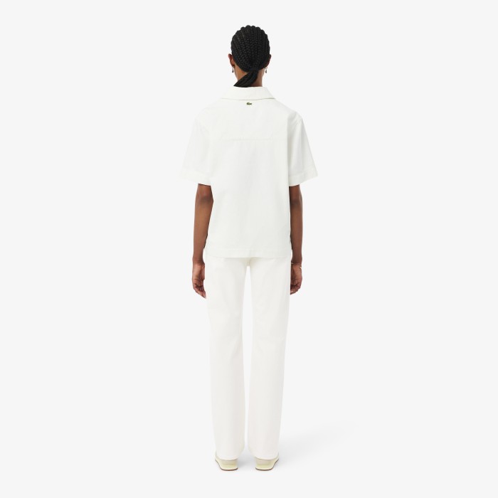 женские джинсы  прямого кроя от бренда lacoste вид слева