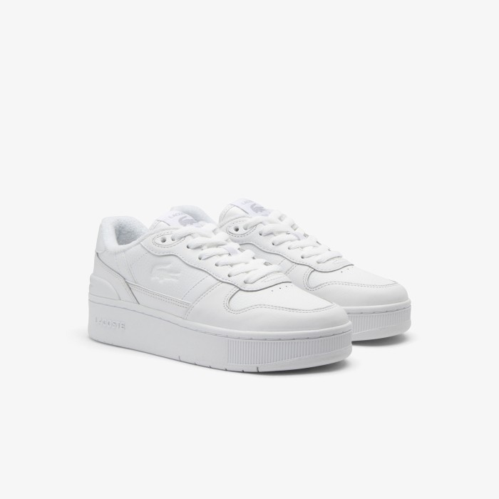 женские кеды  t-clip plat 224 1 sfa от бренда lacoste вид слева
