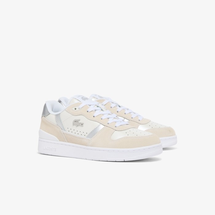 женские кеды  t-clip set 226 5 sfa от бренда lacoste вид слева