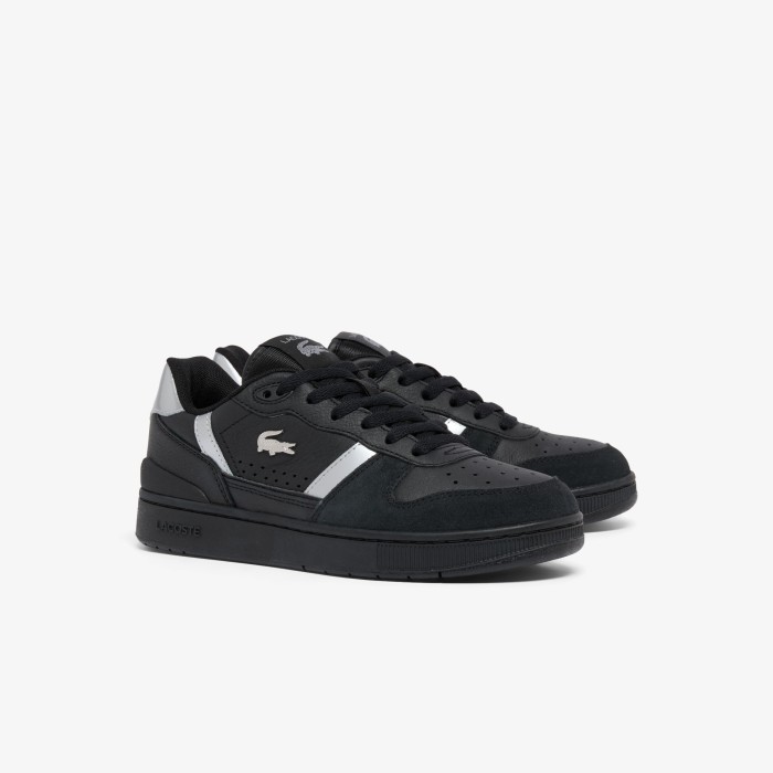женские кеды t-clip set от бренда lacoste вид слева