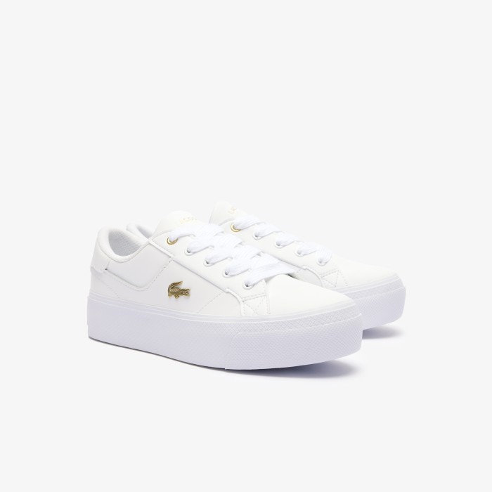 женские кеды  ziane platform 124 2 cfa от бренда lacoste вид слева