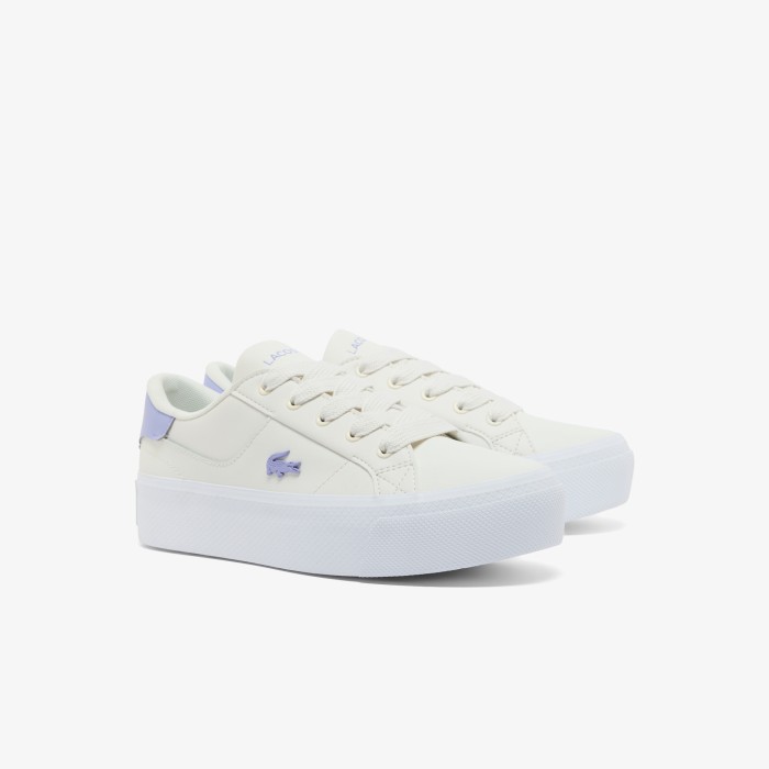 женские кеды  ziane platform 225 3 cfa от бренда lacoste вид слева